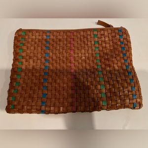 Clare V woven clutch